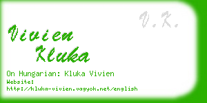 vivien kluka business card